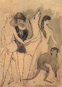 Deer,cat and three woman Marie Laurencin